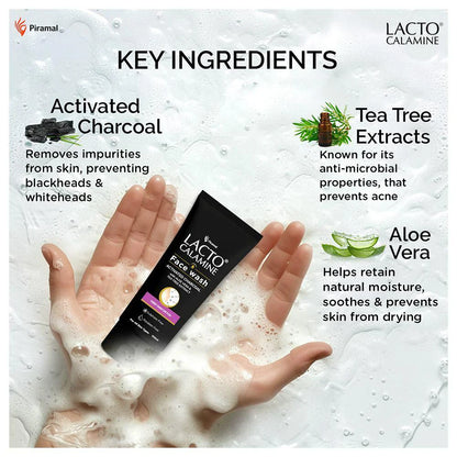 Lacto Calamine Active Charcoal Face Wash 100 ml