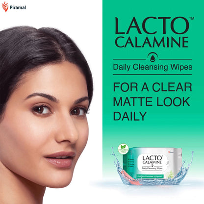 Lacto Calamine Daily Cleansing Face Wipes  25 Wipes