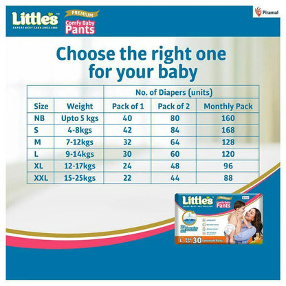 Little's Comfy Baby Pants (Pack of 30)