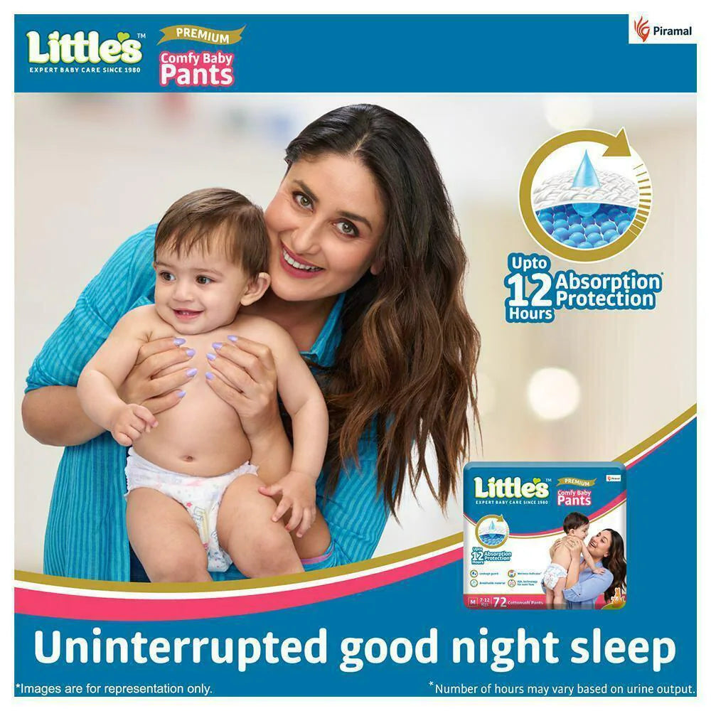 Little's Comfy Baby Pants (M) 72 count