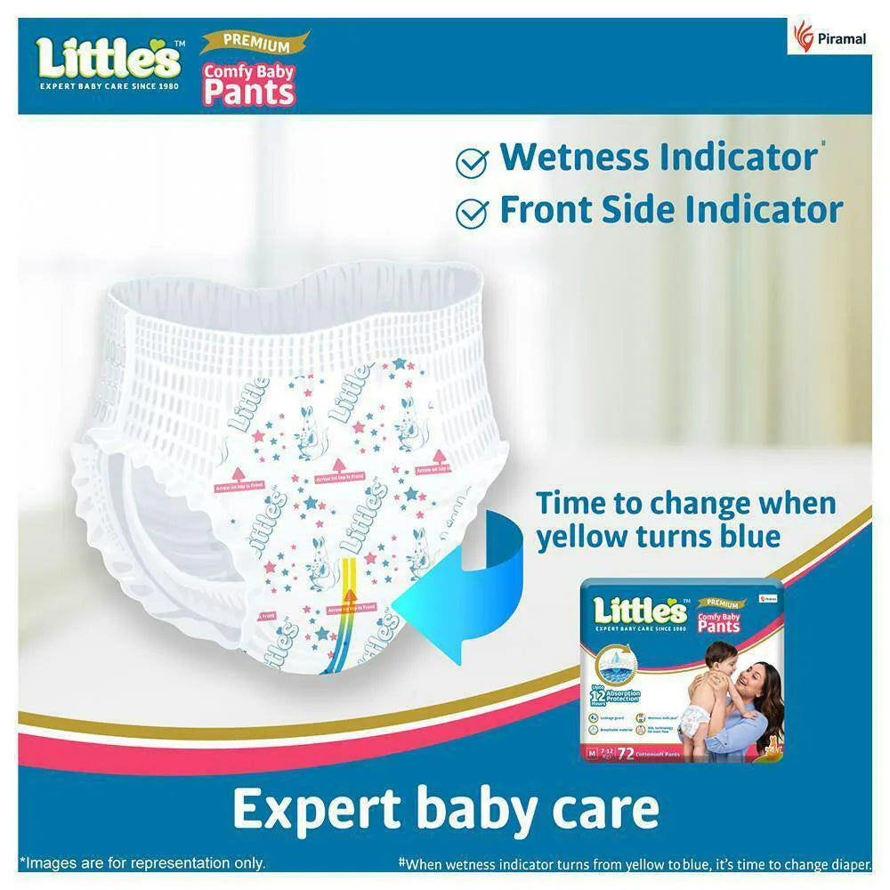 Little's Comfy Baby Pants (M) 72 count
