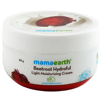 Mamaearth Beetroot Hydraful Light Moisturizing Cream With Beetroot & Hyaluronic Acid|50g