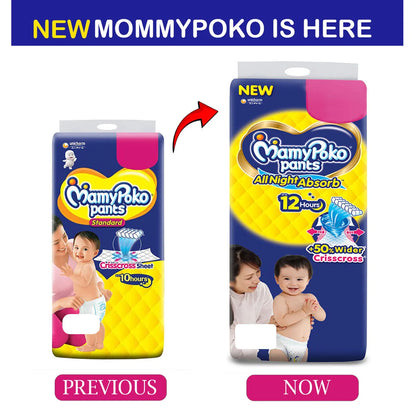 MamyPoko All Night Absorb Diaper Pants Large, 28 Count