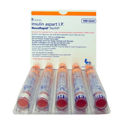 NovoRapid Penfill (3ml Each)