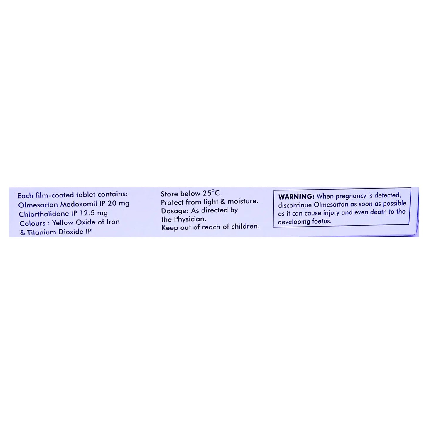 Olmat 20 CT Tablet -Strips of 15Tablet