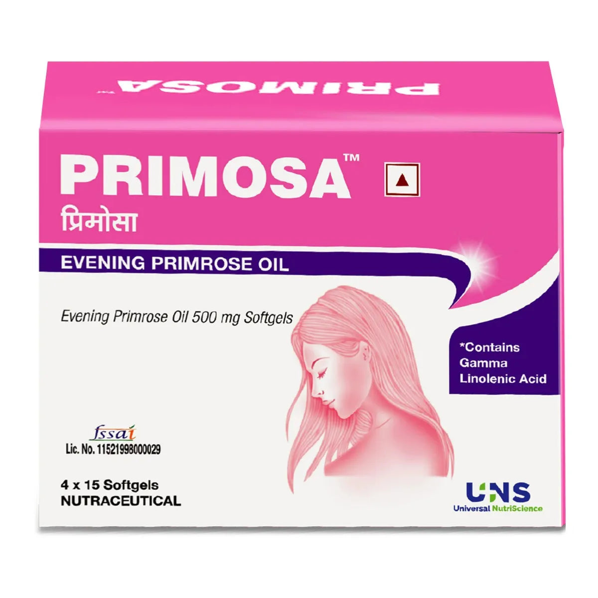 Primosa 500mg Evening Primrose Oil Softgel for PMS Symptoms