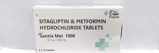 Santia Met D 50mg/1000mg Tablet