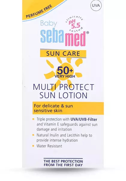 Sebamed Sunscreen - SPF SPF 50 PA+ Baby Sun Lotion|pH 5.5|Triple Protection from UV rays (200 ml)