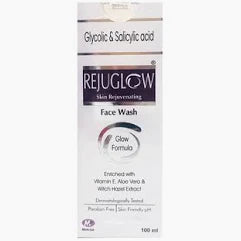 Rejuglow Face Wash with Glycolic & Salicylic Acid | For Skin Rejuvenation | Paraben Free Face Care Product