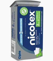 Nicotex 2mg Sugar Free Ultra Mint Chewing Gums