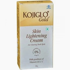 Kojiglo -Gold Skin Lightening Cream with Vitamin B3 & C | For Clearing Dark Spots