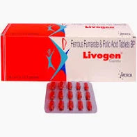 Livogen-Z Captab with Iron, Folic Acid & Zinc | For Mineral Support