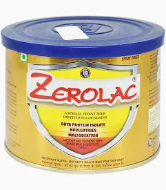Zerolac Powder with Soy Protein Isolate, Nucleotides & Maltodextrin for Infants | Lactose & Sucrose Free