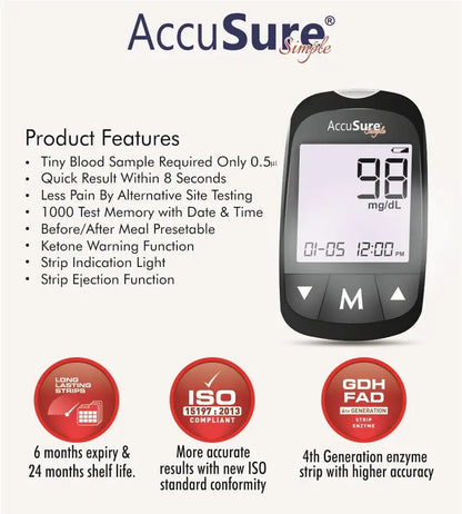 AccuSure Simple Glucometer