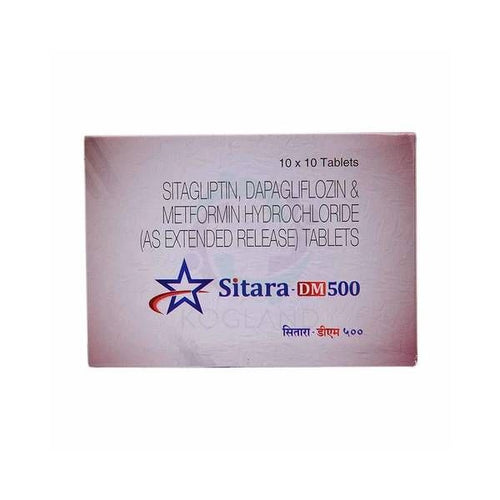 Sitara DM 10mg/500mg/100mg Tablet