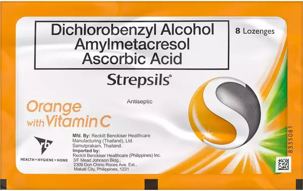 Strepsils Orange Lozenges Strip Of 8