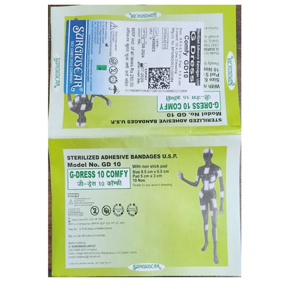 Surgiwear G-Dress 10 Comfy - Sterilized Adhesive Bandages | 10 Pieces