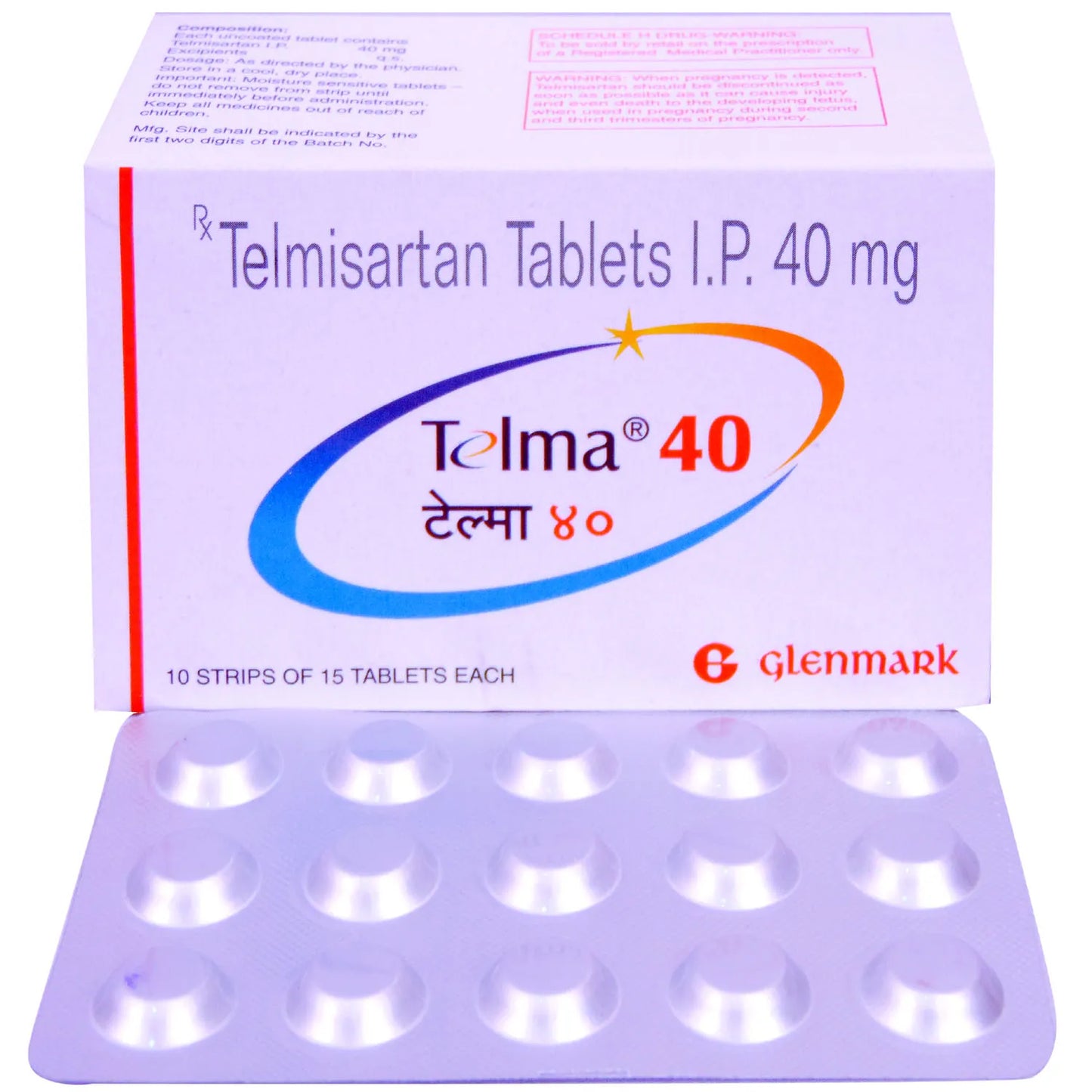 Telma 40 Tablet (Strip of 15Tablets)