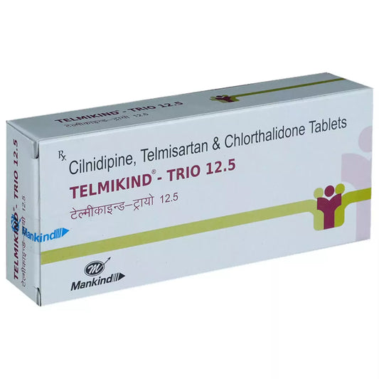 Telmikind Trio 40mg/10mg/12.5mg Tablet