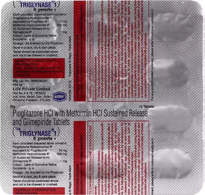 The Triglynase 1 Tablet 10