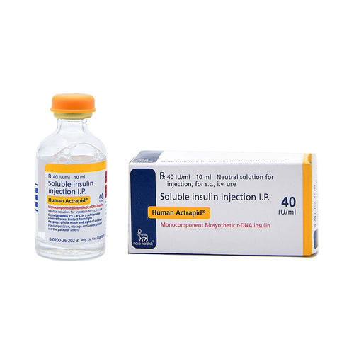 Human Actrapid 40IU/ml Solution for Injection