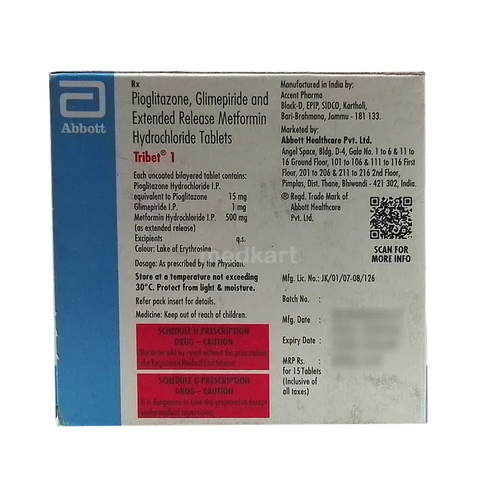 TRIBET 1MG TABLET 15