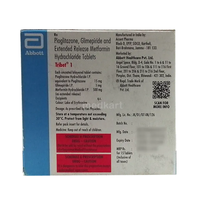 TRIBET 1MG TABLET 15