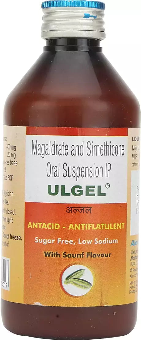 Ulgel Oral Suspension Saunf Sugar Free 200ml