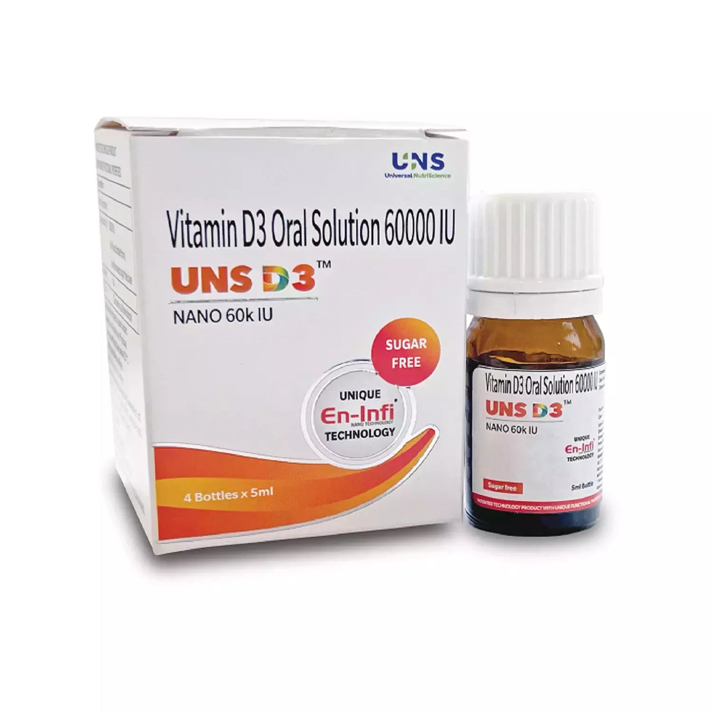 UNS D3 Vitamin D3 Oral Solution (5ml Each)