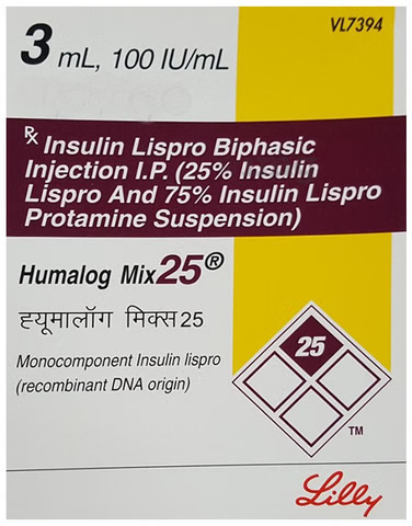 Humalog Mix 25 100IU/ml Cartridge