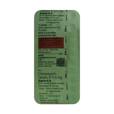 Zapiz 0.25mg Tablet