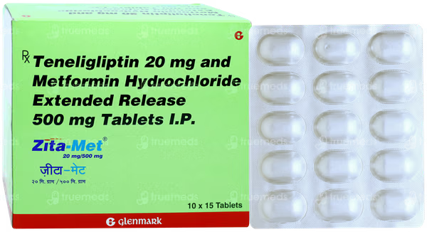 Zita Met 20mg/500mg Tablet 15