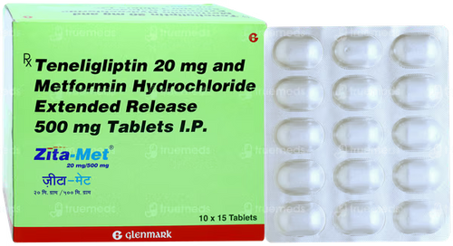 Zita Met 20mg/500mg Tablet 15