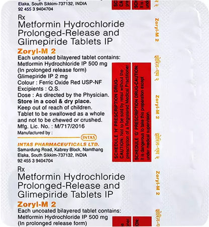 Zoryl-M 2   20Tablet