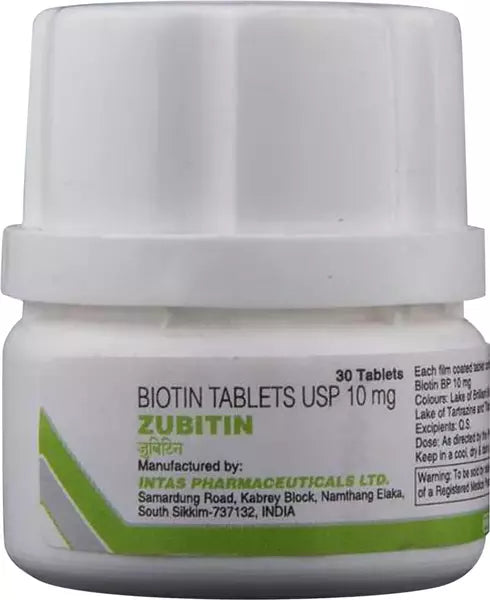 Zubitin 10mg Bottle Of 30 Tablets