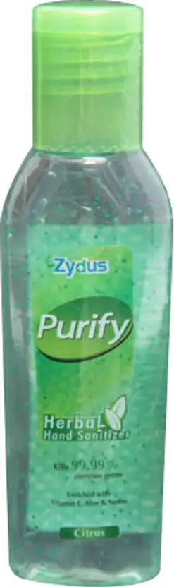 ZYDUS Purify Herbal - Citrus Hand Sanitizer Bottle (50 ml)